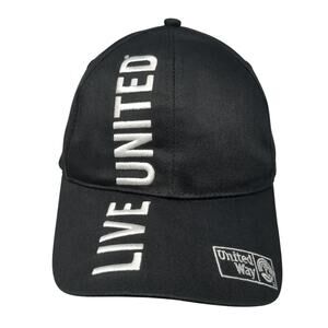 Live United United Way Baseball Cap Black OS Adjustable Embroidered K-Products